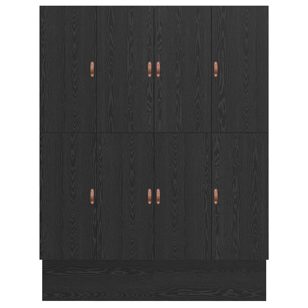 Opbergbedframe met lade Zwart Eiken 200 cm Bewerkt hout is nu te koop bij PeponiXL, paradijselijk wonen!