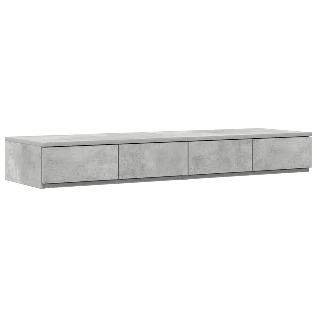 Opbergbedframe met lade Beton Grijs 120 cm Bewerkt hout is nu te koop bij PeponiXL, paradijselijk wonen!