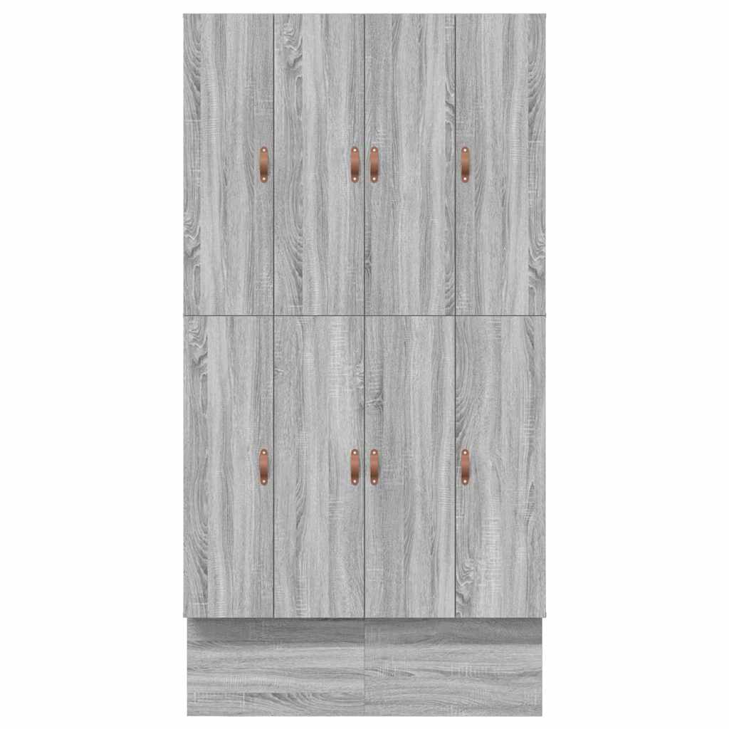 Opbergbedframe met lade Grijs Sonoma 120 cm Bewerkt hout is nu te koop bij PeponiXL, paradijselijk wonen!