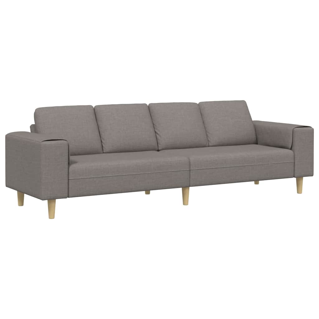 Woonkamer Bank Taupe 250 x 77 x 76 cm Polyester is nu te koop bij PeponiXL, paradijselijk wonen!