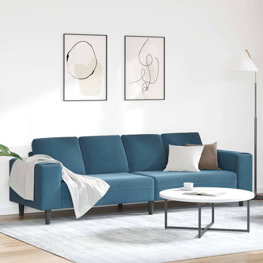 Woonkamer Bank Blauw 250 x 77 x 76 cm is nu te koop bij PeponiXL, paradijselijk wonen!