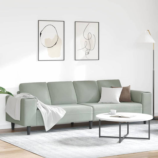 Woonkamer Bank Lichtgrijs 250 x 77 x 76 cm is nu te koop bij PeponiXL, paradijselijk wonen!