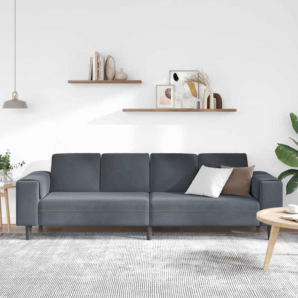 Woonkamer Bank Donkergrijs 250 x 77 x 76 cm is nu te koop bij PeponiXL, paradijselijk wonen!