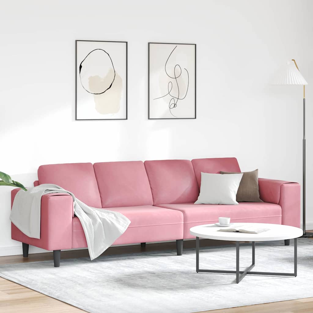 Woonkamer Bank Roze 250 x 77 x 76 cm is nu te koop bij PeponiXL, paradijselijk wonen!