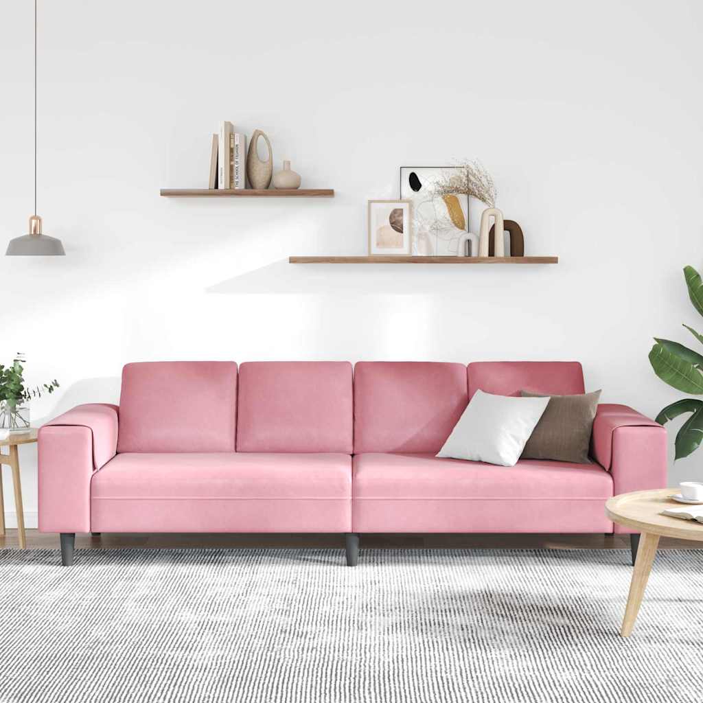 Woonkamer Bank Roze 250 x 77 x 76 cm is nu te koop bij PeponiXL, paradijselijk wonen!