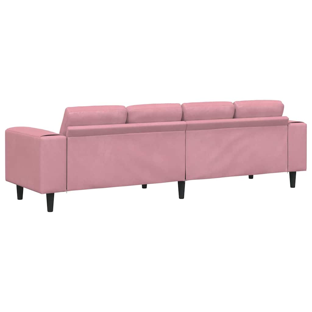 Woonkamer Bank Roze 250 x 77 x 76 cm is nu te koop bij PeponiXL, paradijselijk wonen!