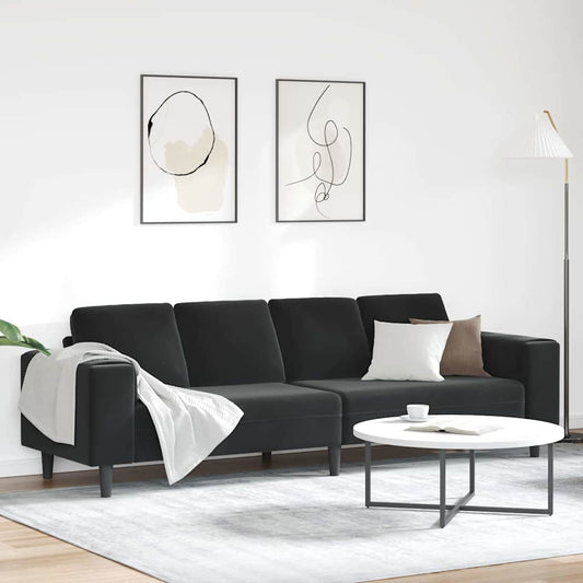 Woonkamer Bank Zwart 250 x 77 x 76 cm is nu te koop bij PeponiXL, paradijselijk wonen!