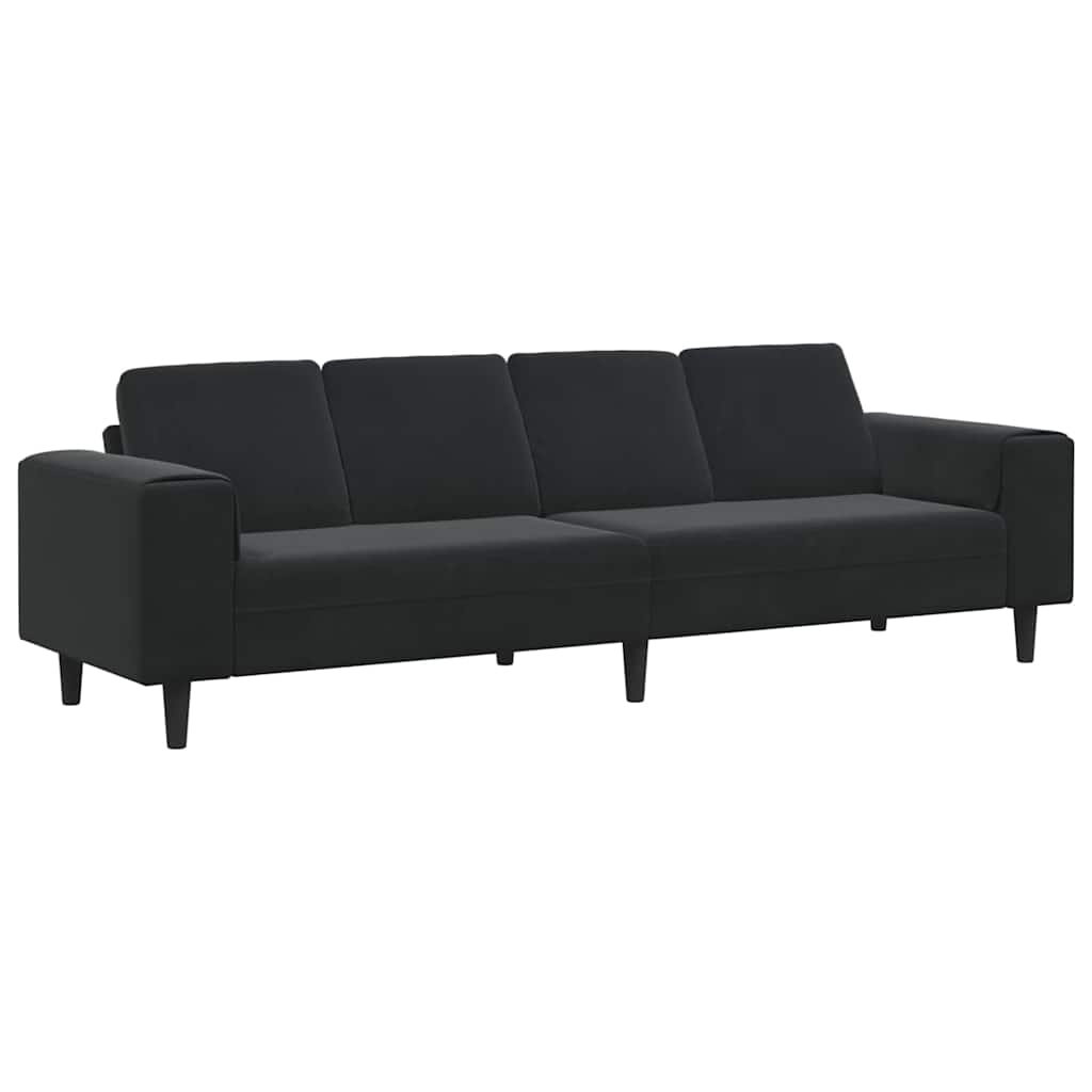 Woonkamer Bank Zwart 250 x 77 x 76 cm is nu te koop bij PeponiXL, paradijselijk wonen!