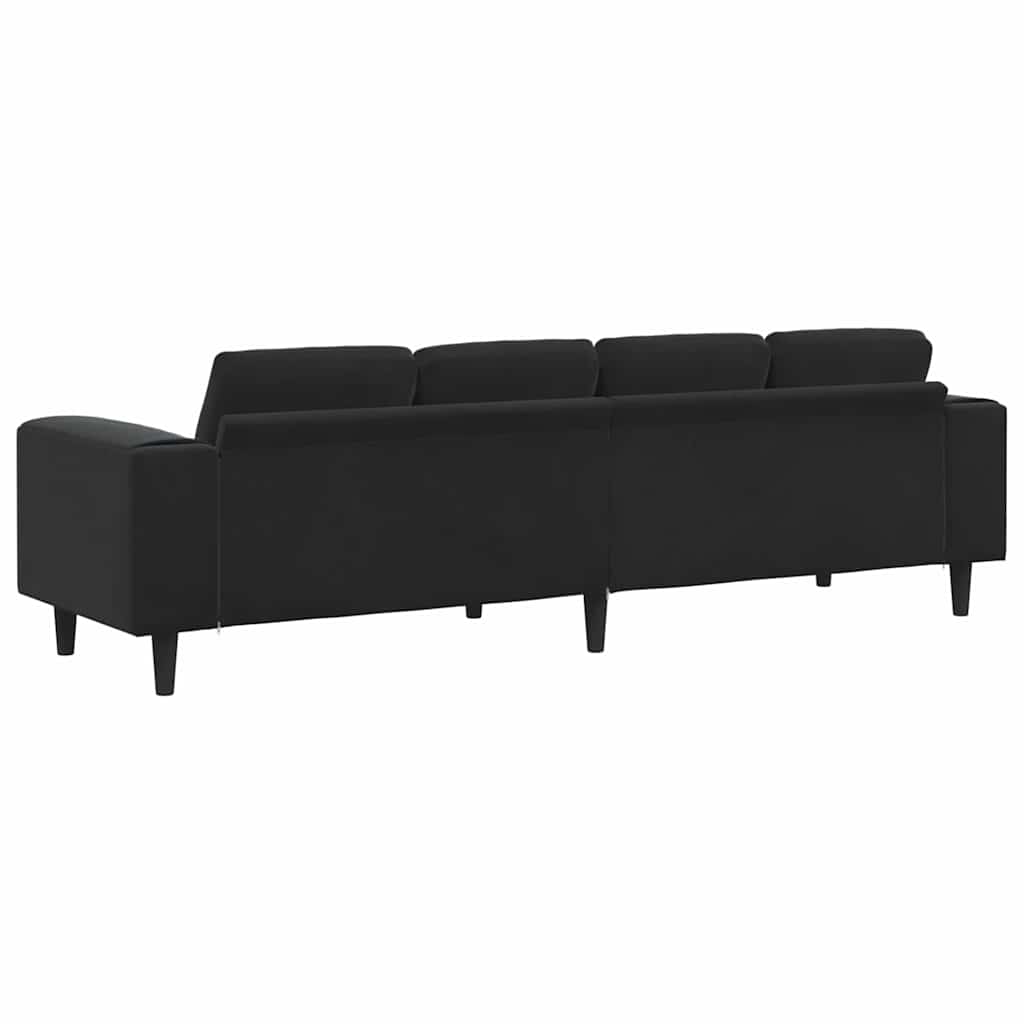 Woonkamer Bank Zwart 250 x 77 x 76 cm is nu te koop bij PeponiXL, paradijselijk wonen!