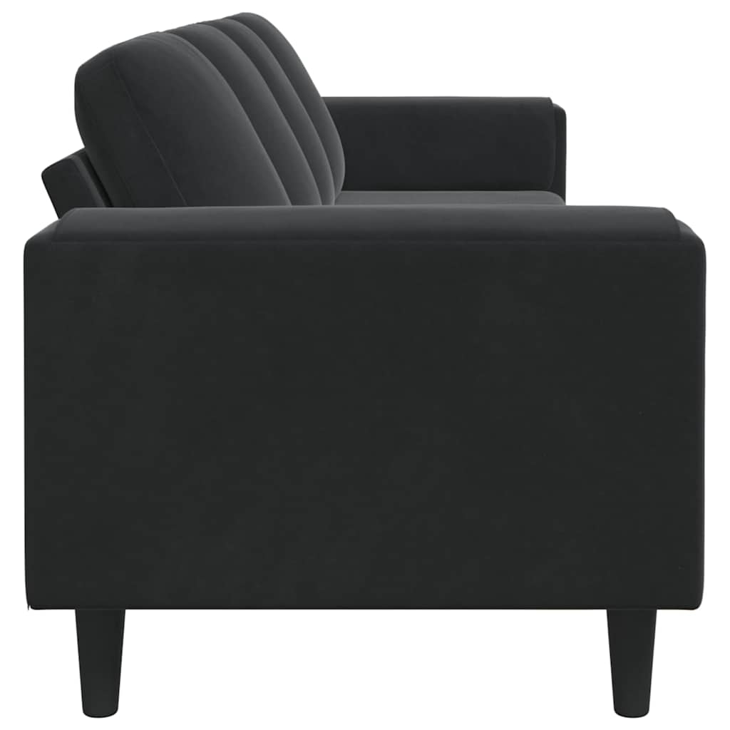 Woonkamer Bank Zwart 250 x 77 x 76 cm is nu te koop bij PeponiXL, paradijselijk wonen!
