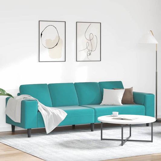 Woonkamer Bank Turquoise 250 x 188 x 76 cm is nu te koop bij PeponiXL, paradijselijk wonen!