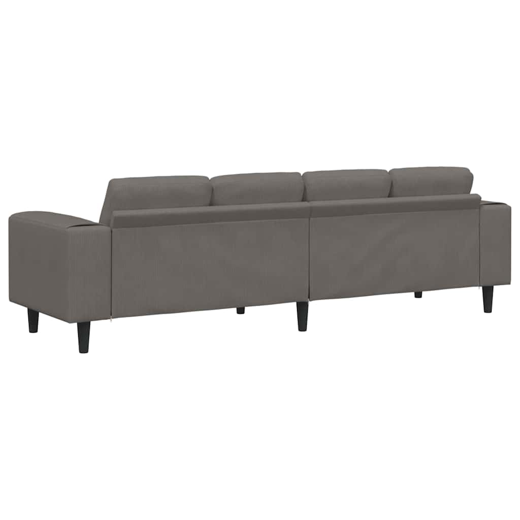 Bank Lichtgrijs 250 x 77 x 76 cm Katoen Stof is nu te koop bij PeponiXL, paradijselijk wonen!