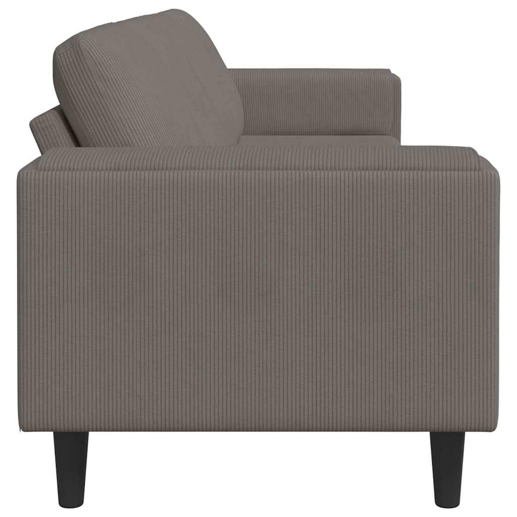Bank Lichtgrijs 250 x 77 x 76 cm Katoen Stof is nu te koop bij PeponiXL, paradijselijk wonen!
