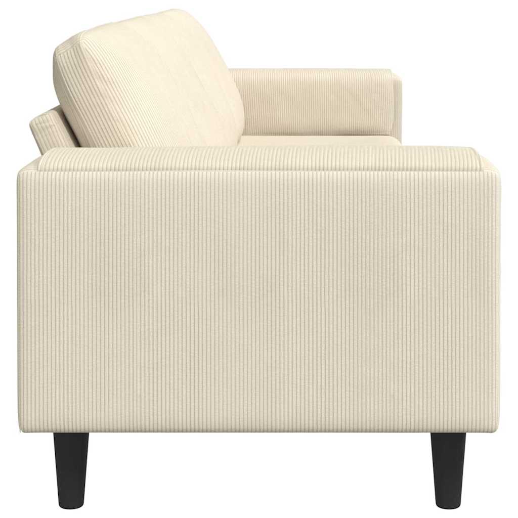 Bank Crème 250 x 77 x 76 cm Katoen Stof