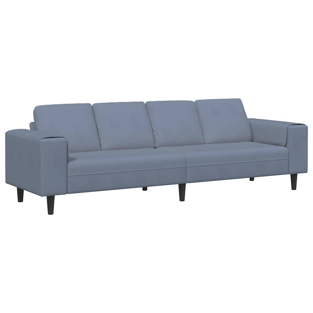 Bank Blauw 250 x 77 x 76 cm Katoen Stof is nu te koop bij PeponiXL, paradijselijk wonen!