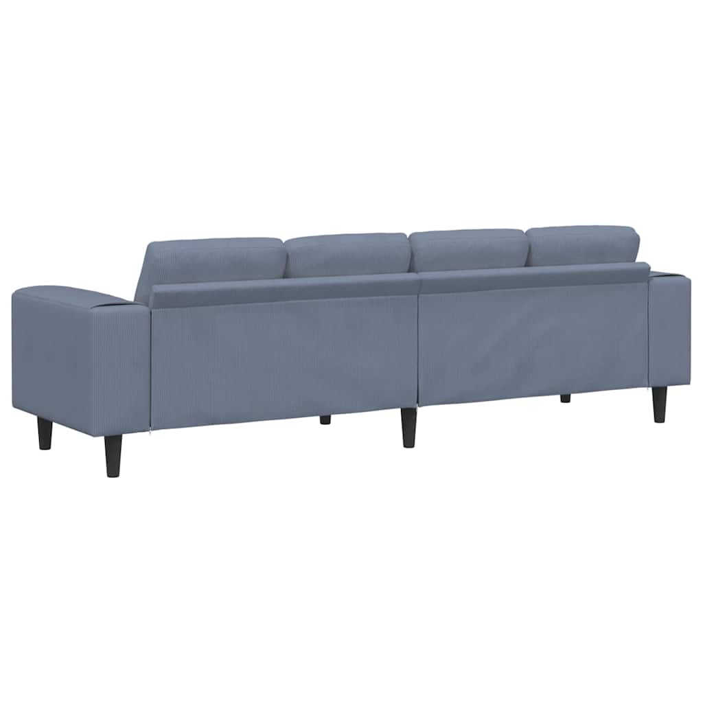 Bank Blauw 250 x 77 x 76 cm Katoen Stof is nu te koop bij PeponiXL, paradijselijk wonen!