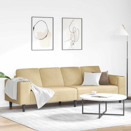 Bank Grijs groen 250 x 77 x 76 cm Katoen Stof is nu te koop bij PeponiXL, paradijselijk wonen!