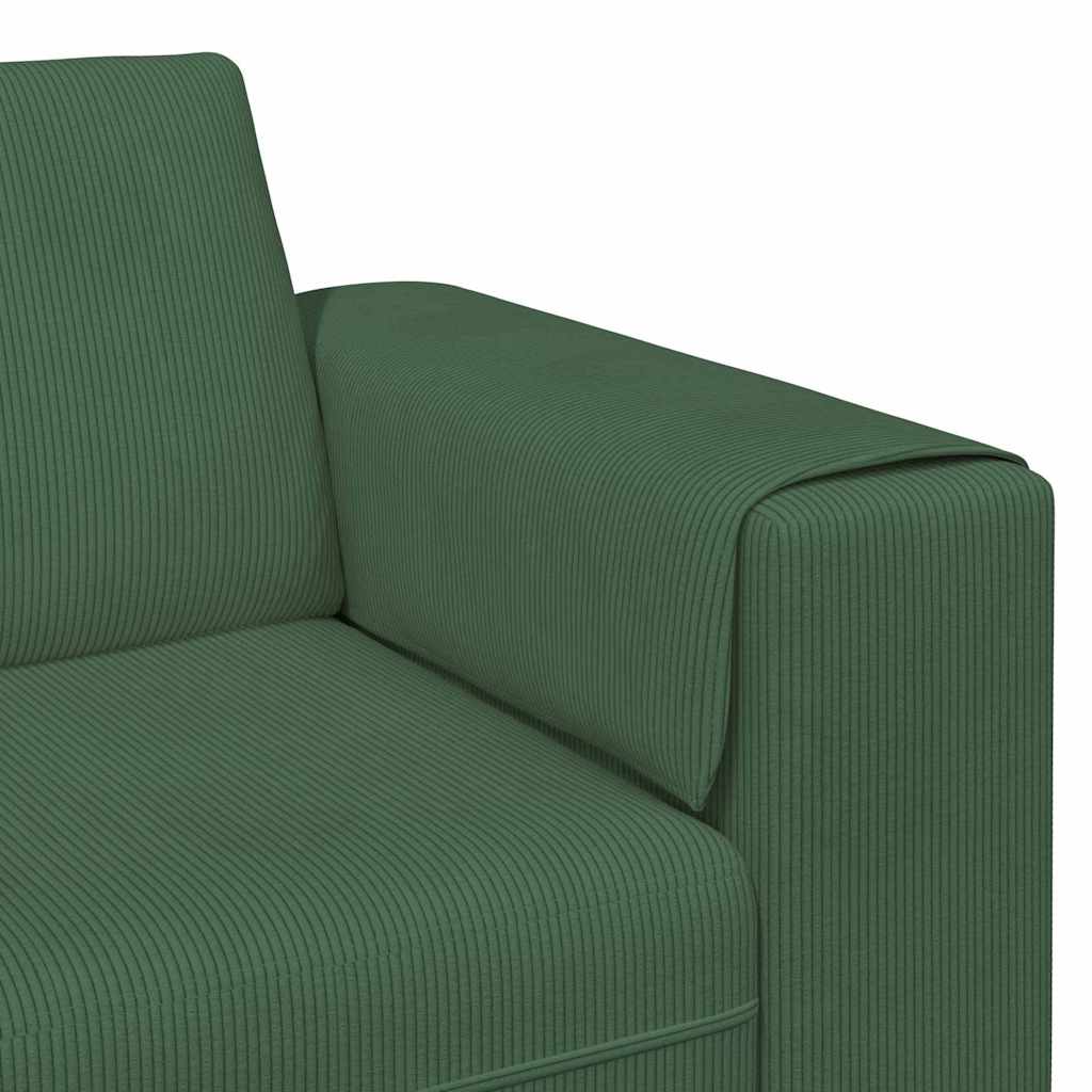 Bank Donkergroen 250 x 77 x 76 cm Katoen Stof