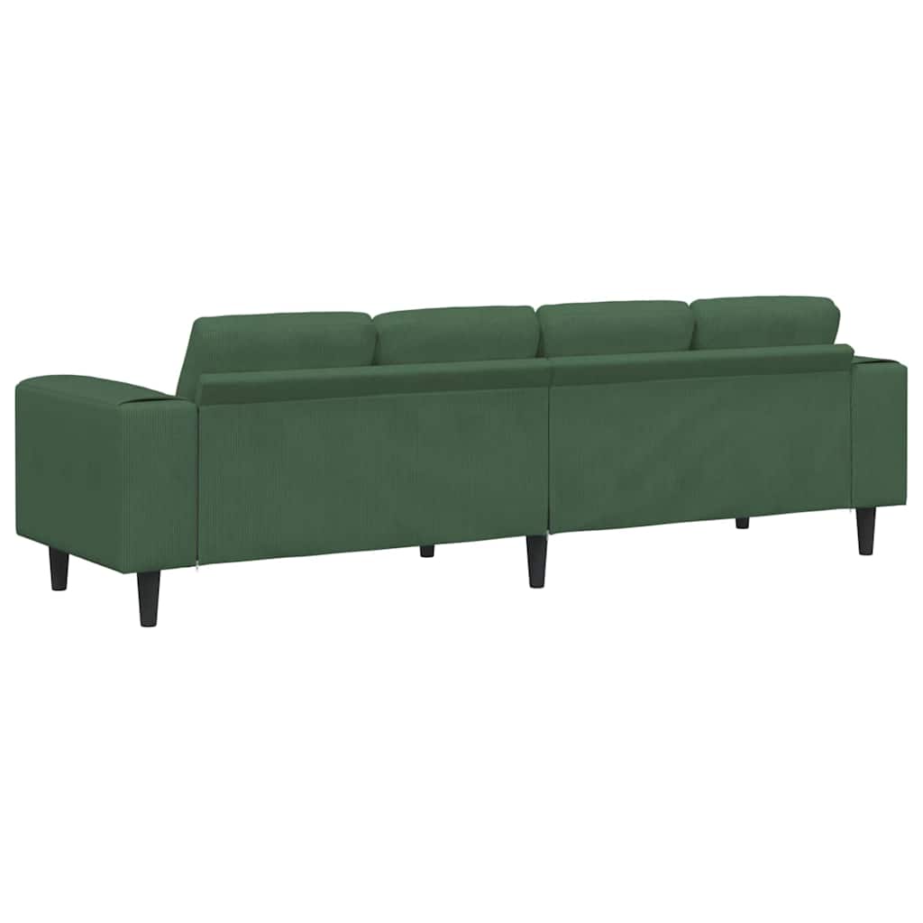Bank Donkergroen 250 x 77 x 76 cm Katoen Stof