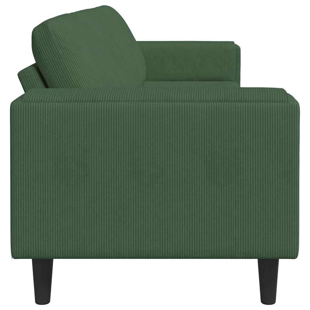 Bank Donkergroen 250 x 77 x 76 cm Katoen Stof
