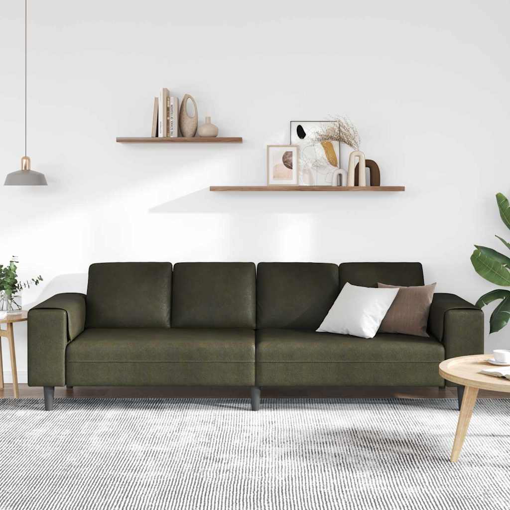 Woonkamer Bank Legergroen 250 x 77 x 76 cm