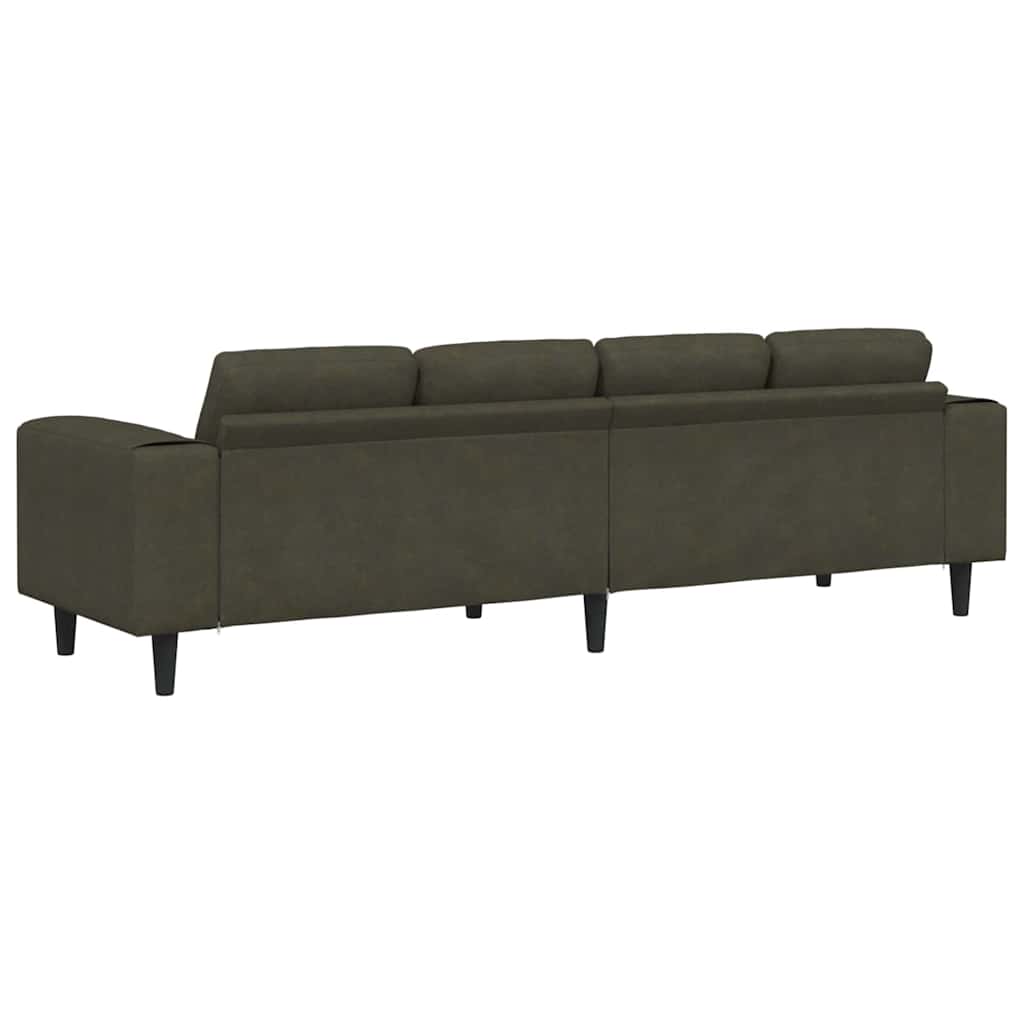 Woonkamer Bank Legergroen 250 x 77 x 76 cm