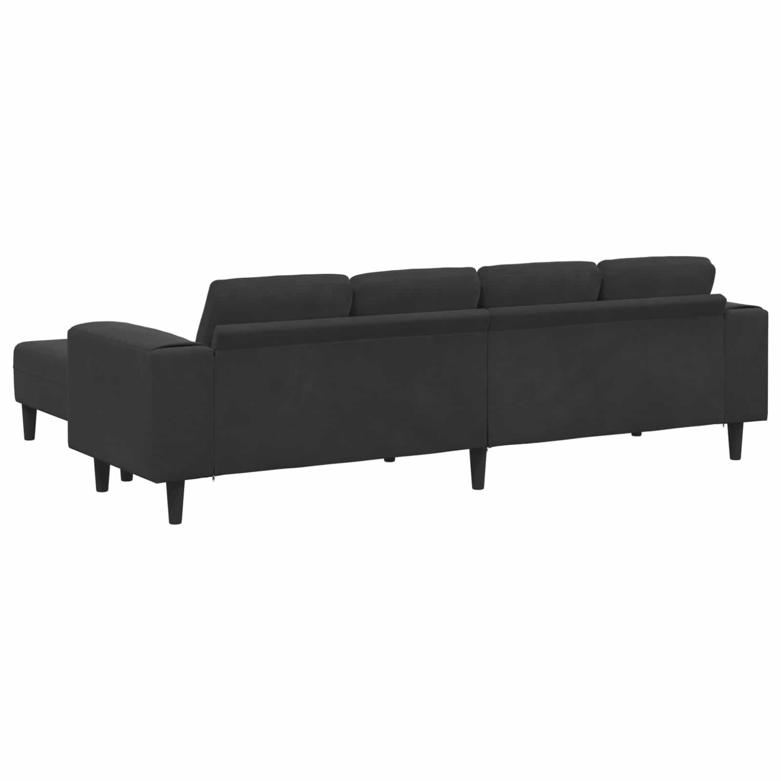 Woonkamer Bank 3 pcs Zwart 250 x 188 x 76 cm is nu te koop bij PeponiXL, paradijselijk wonen!