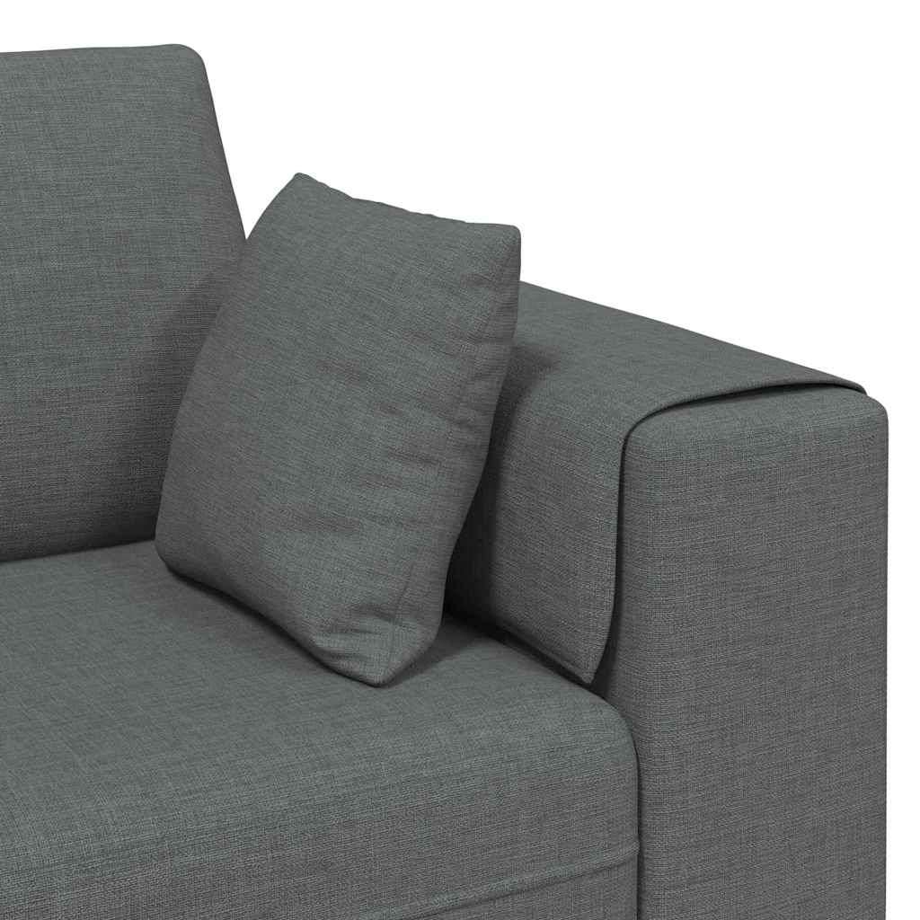 Bank met kussen Donkergrijs 250 x 77 x 76 cm Stof is nu te koop bij PeponiXL, paradijselijk wonen!