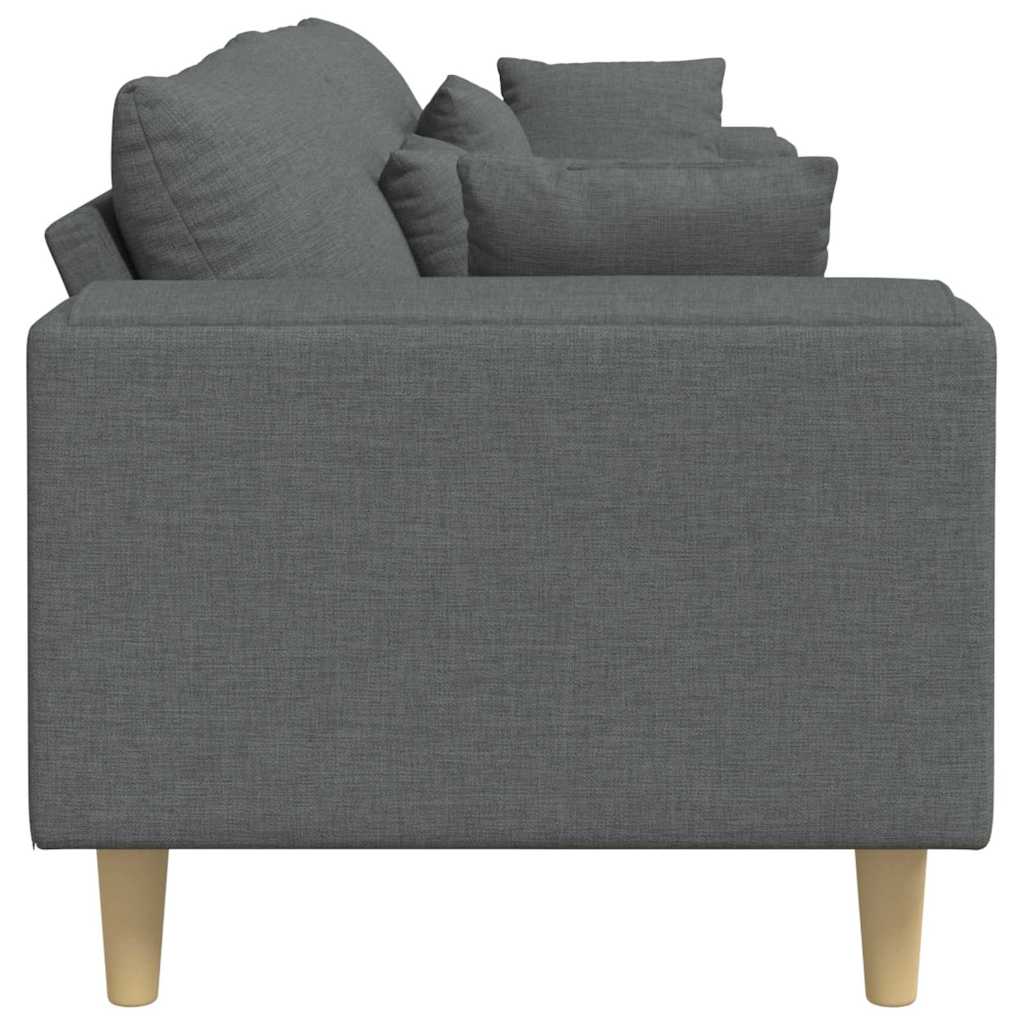 Bank met kussen Donkergrijs 250 x 77 x 76 cm Stof is nu te koop bij PeponiXL, paradijselijk wonen!