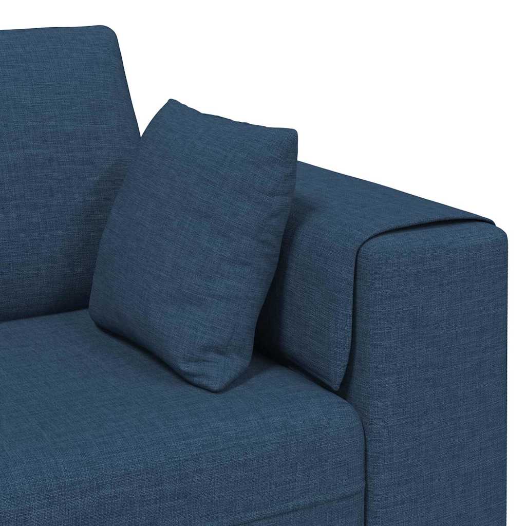 Bank met kussen Blauw 250 x 77 x 76 cm Stof is nu te koop bij PeponiXL, paradijselijk wonen!