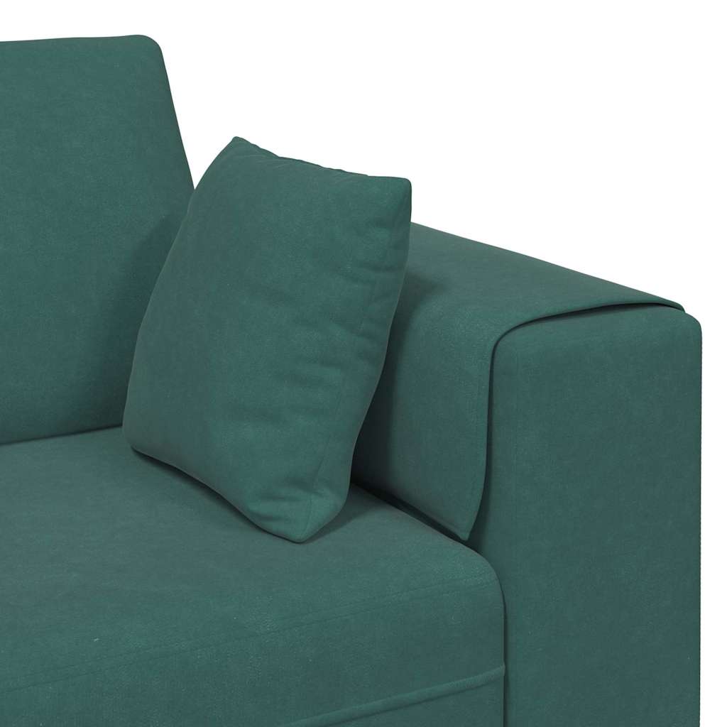 Bank Donkergroen 250 x 77 x 76 cm Fluweel is nu te koop bij PeponiXL, paradijselijk wonen!