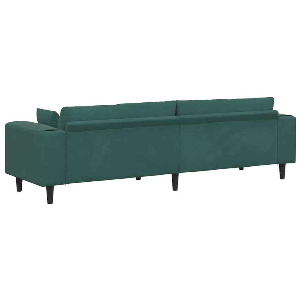 Bank Donkergroen 250 x 77 x 76 cm Fluweel is nu te koop bij PeponiXL, paradijselijk wonen!