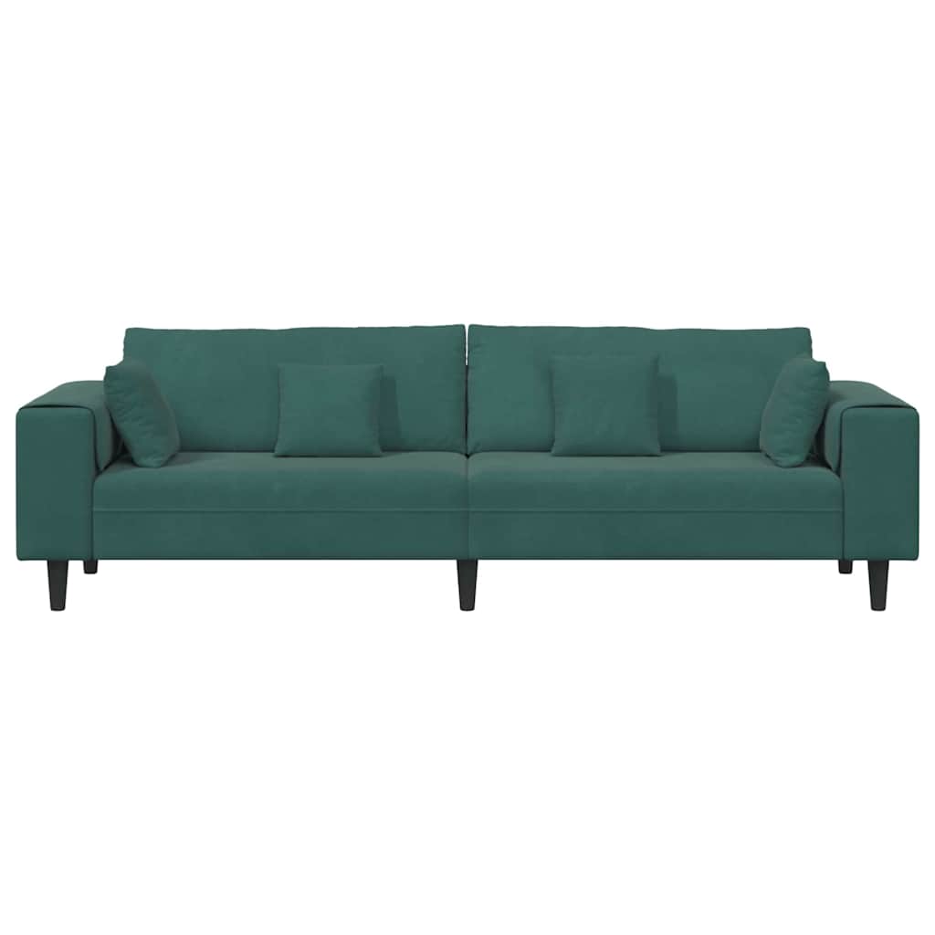 Bank Donkergroen 250 x 77 x 76 cm Fluweel is nu te koop bij PeponiXL, paradijselijk wonen!