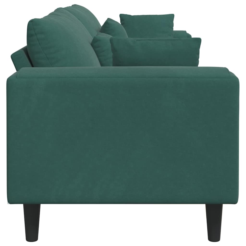 Bank Donkergroen 250 x 77 x 76 cm Fluweel is nu te koop bij PeponiXL, paradijselijk wonen!
