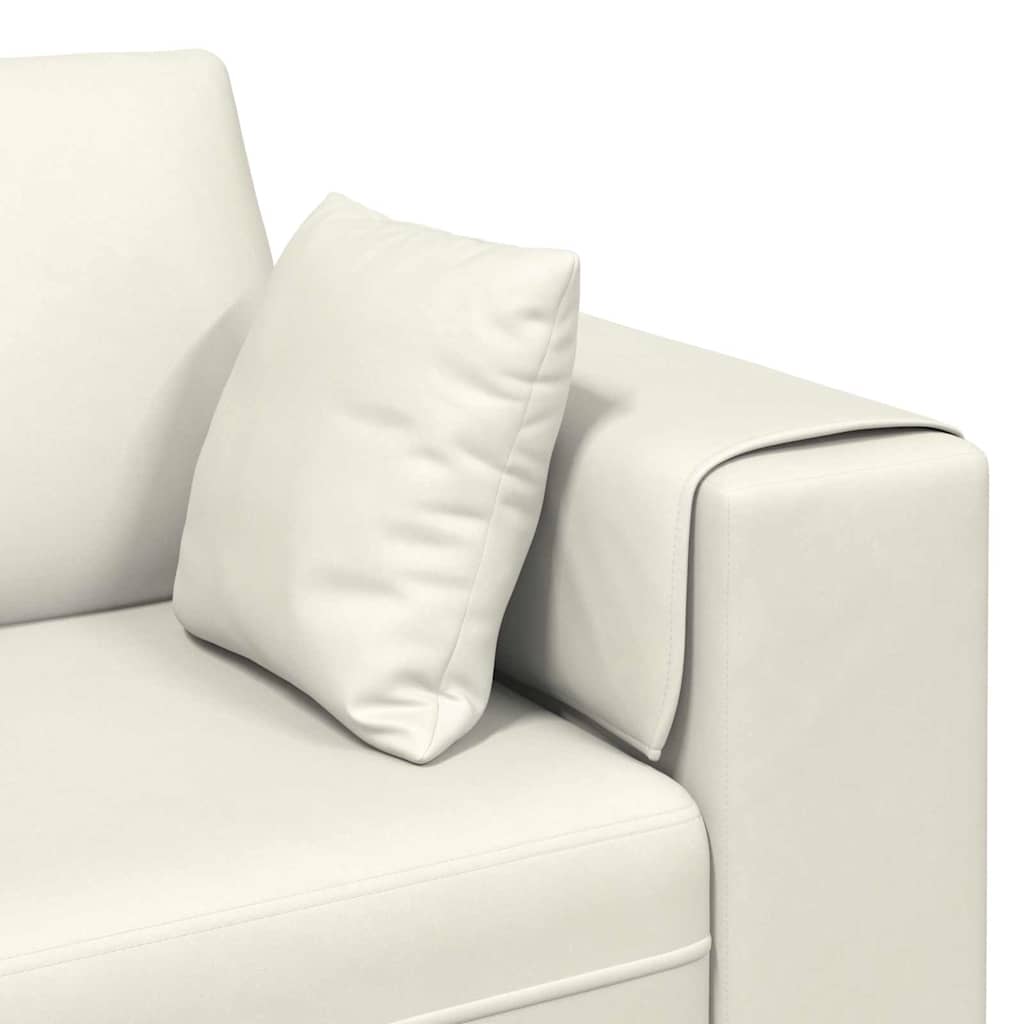 Bank Crème 250 x 77 x 76 cm Fluweel is nu te koop bij PeponiXL, paradijselijk wonen!