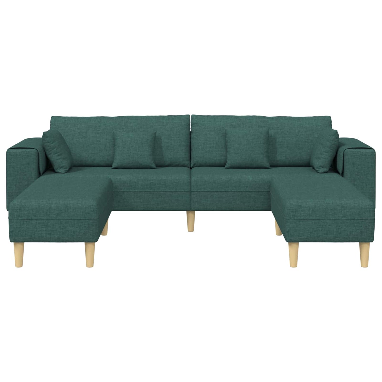Bank met kussen 3 pcs Donkergroen Stof
