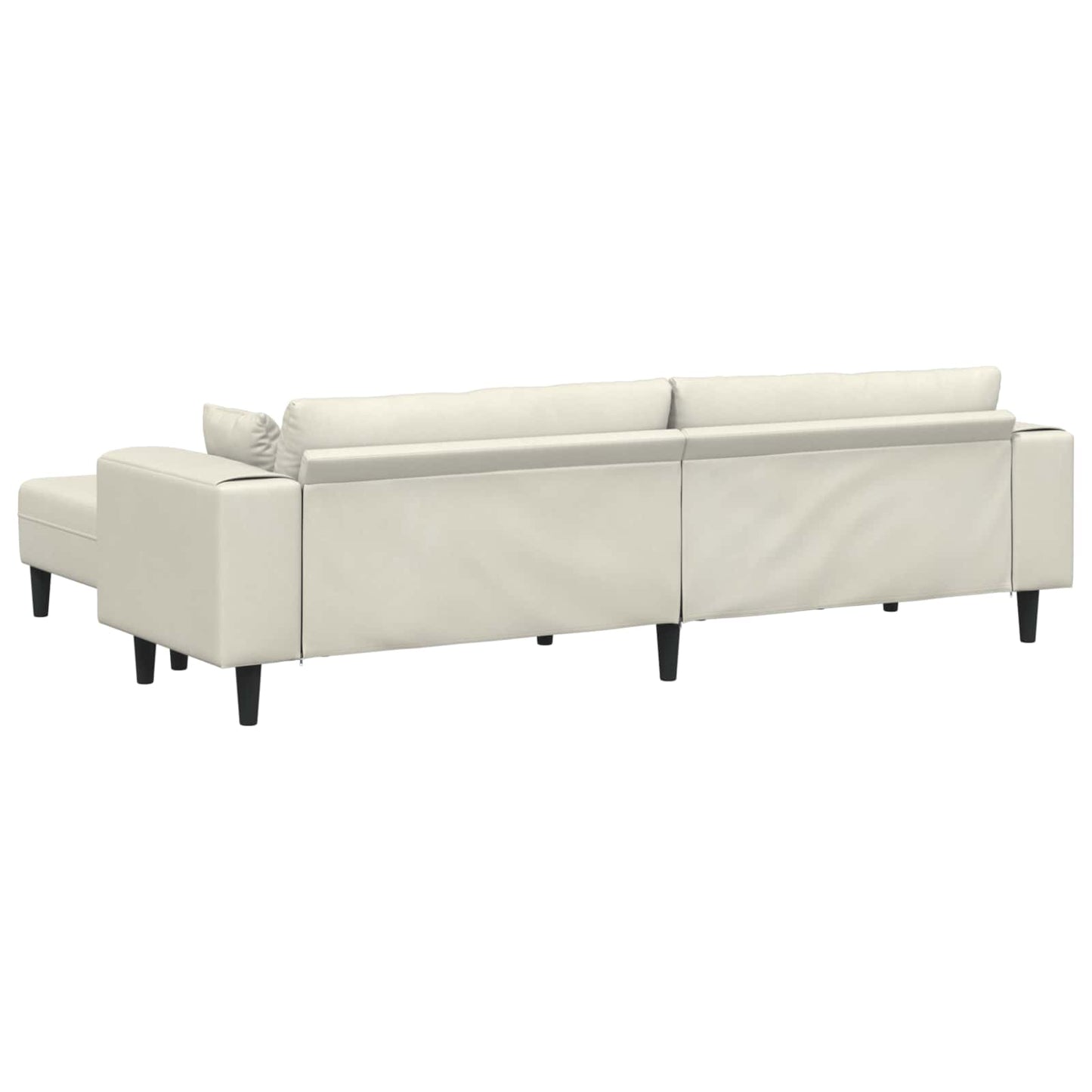 Bank 3 pcs Crème 250 x 188 x 76 cm Fluweel
