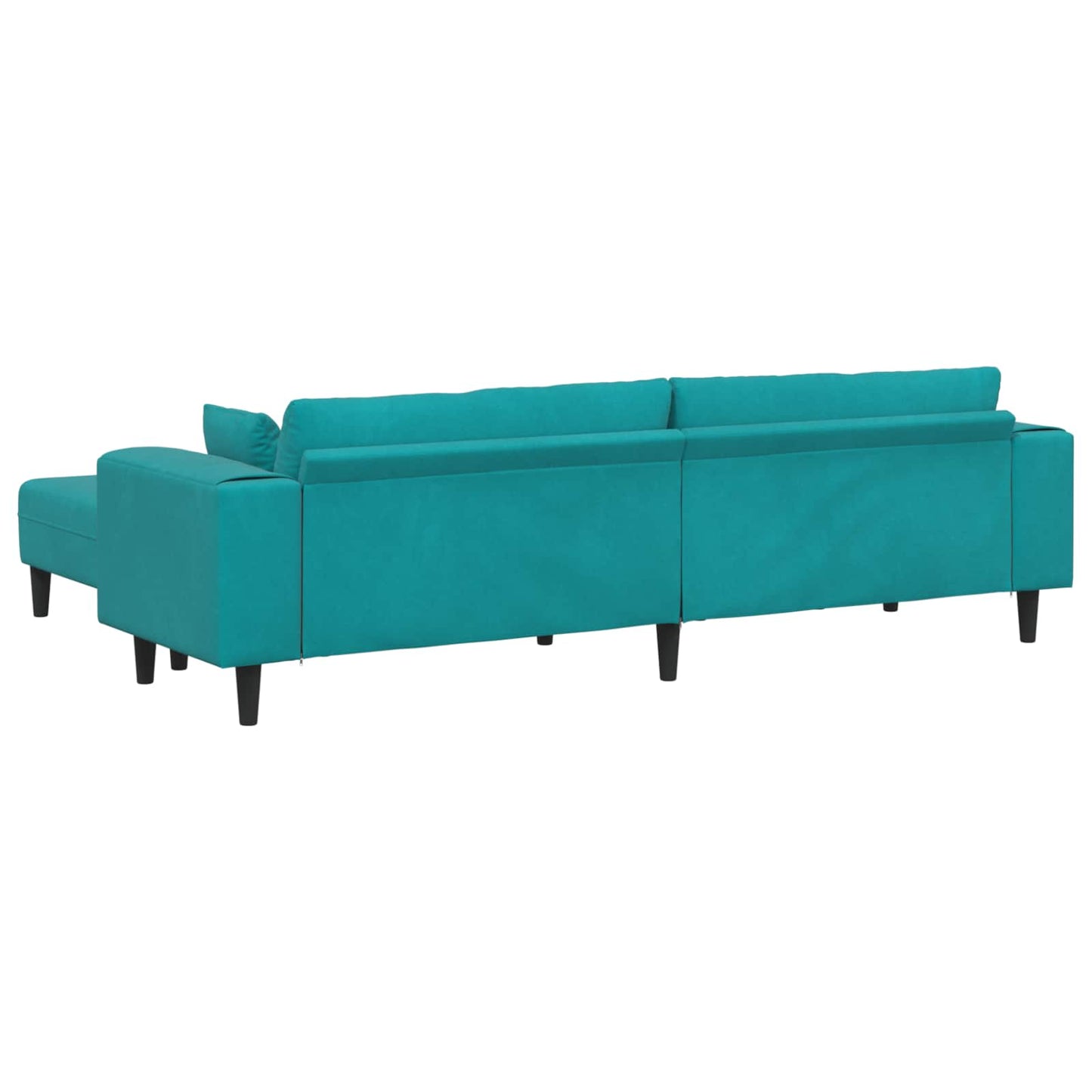 Bank 3 pcs Turquoise 250 x 188 x 76 cm Fluweel