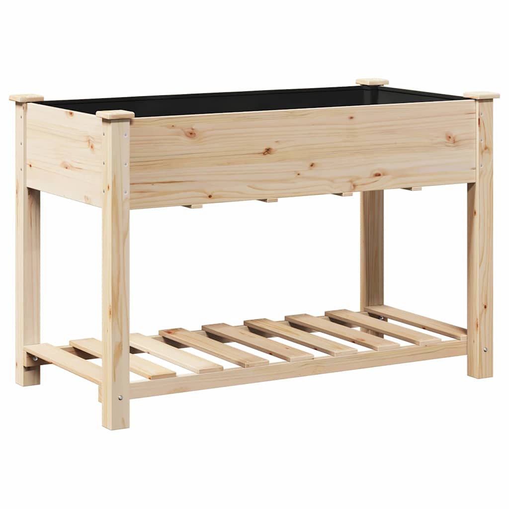 Tuin Bloempot Beige 115 x 59 x 76,5 cm Massief Vurenhout is nu te koop bij PeponiXL, paradijselijk wonen!