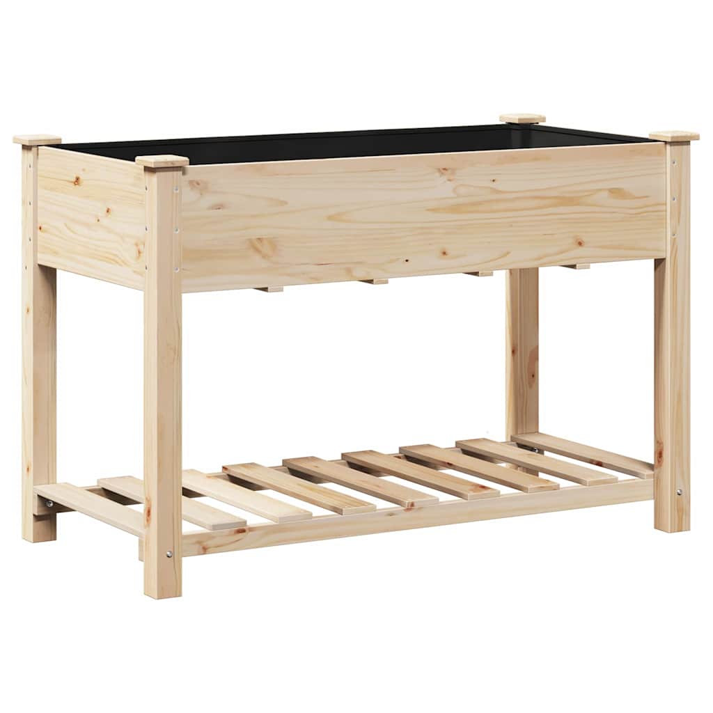 Tuin Bloempot Beige 115 x 59 x 76,5 cm Massief Vurenhout is nu te koop bij PeponiXL, paradijselijk wonen!