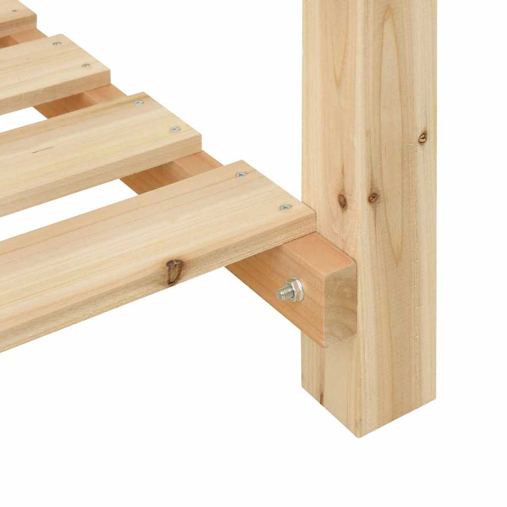 Tuin Bloempot Beige 90 x 90 x 76,5 cm Massief Vurenhout is nu te koop bij PeponiXL, paradijselijk wonen!