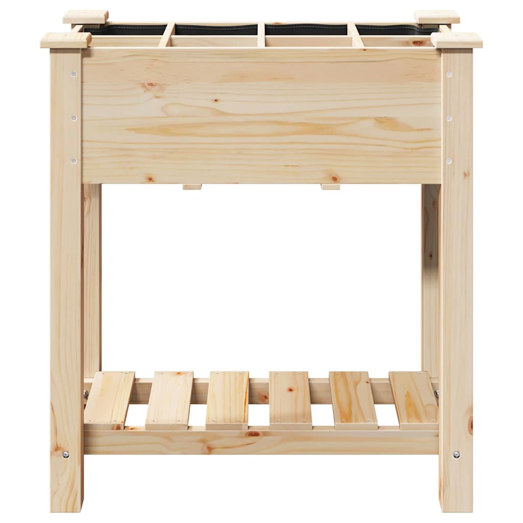 Tuin Bloempot Beige 71 x 37 x 76,5 cm Massief Vurenhout is nu te koop bij PeponiXL, paradijselijk wonen!