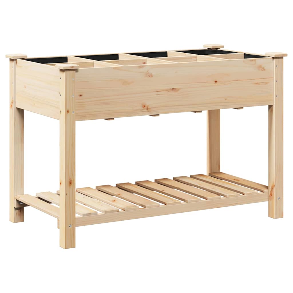 Tuin Bloempot Beige 115 x 59 x 76,5 cm Massief Vurenhout is nu te koop bij PeponiXL, paradijselijk wonen!