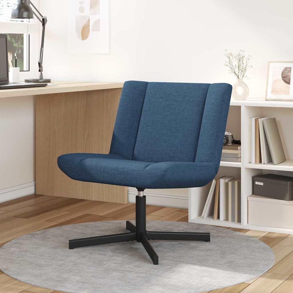 Draaistoel Blauw 63 x 75 x 76 cm Stof is nu te koop bij PeponiXL, paradijselijk wonen!