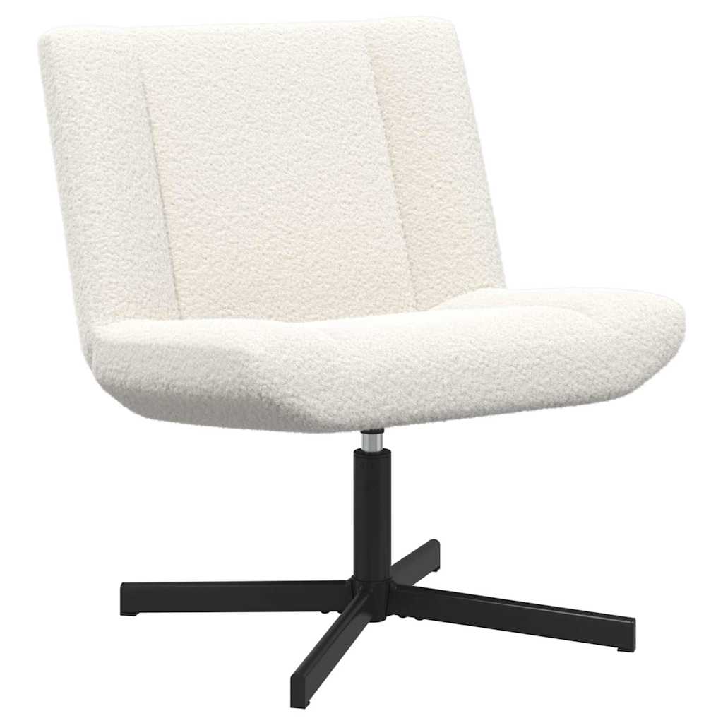 Draaistoel Crème 63 x 75 x 76 cm Schapenvacht is nu te koop bij PeponiXL, paradijselijk wonen!