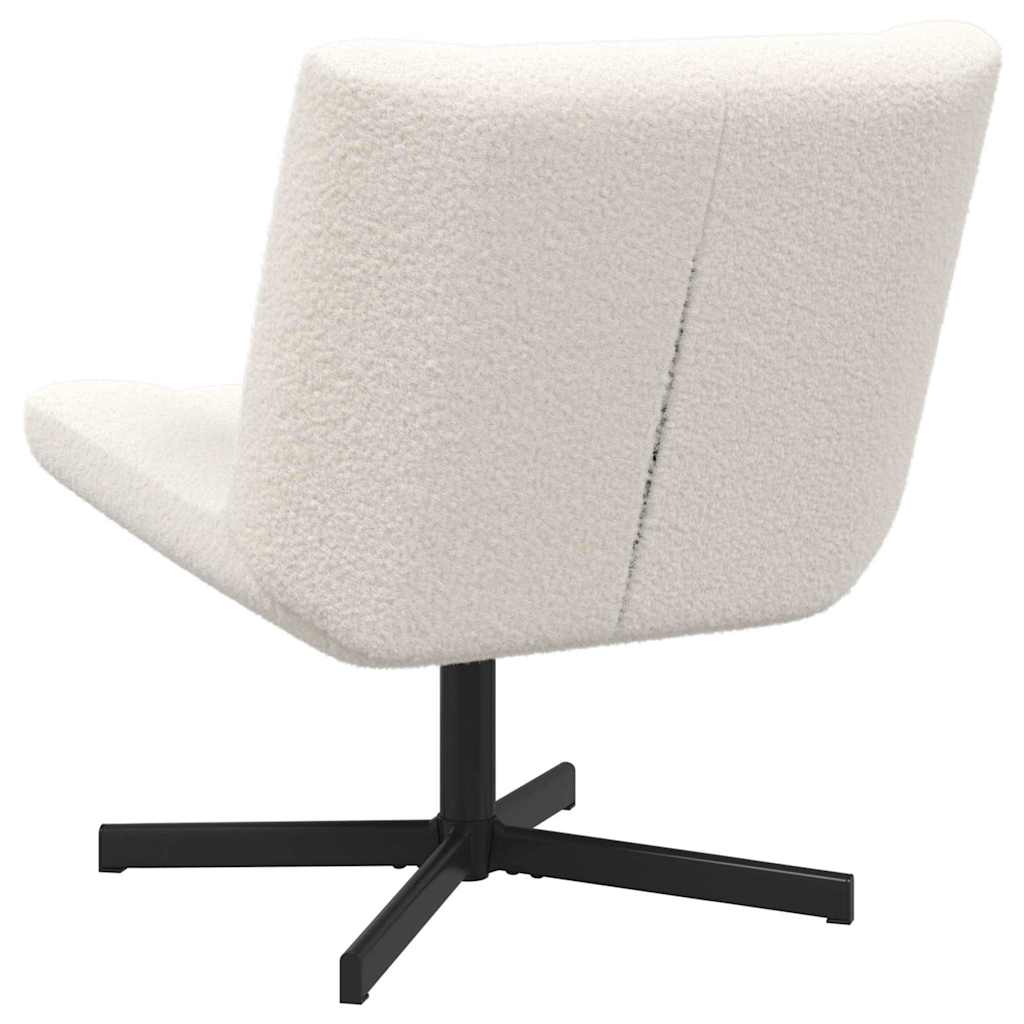 Draaistoel Crème 63 x 75 x 76 cm Schapenvacht is nu te koop bij PeponiXL, paradijselijk wonen!