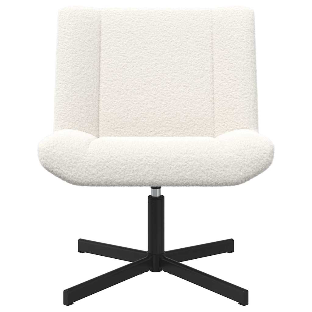 Draaistoel Crème 63 x 75 x 76 cm Schapenvacht is nu te koop bij PeponiXL, paradijselijk wonen!