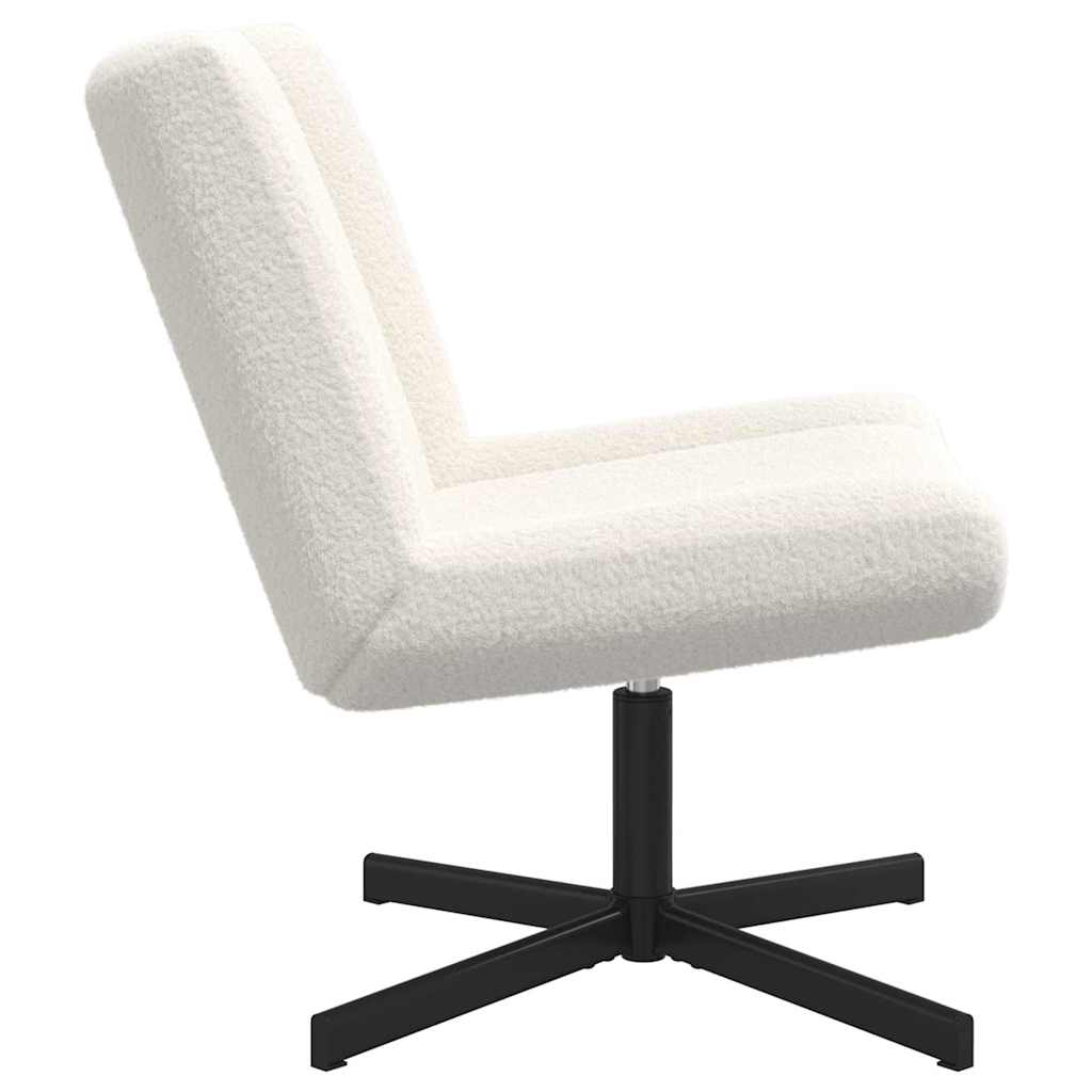 Draaistoel Crème 63 x 75 x 76 cm Schapenvacht is nu te koop bij PeponiXL, paradijselijk wonen!