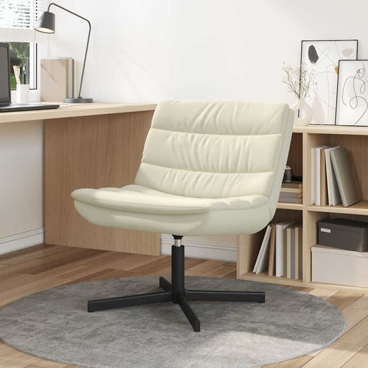 Draaistoel Crème 63 x 75 x 76 cm PU is nu te koop bij PeponiXL, paradijselijk wonen!