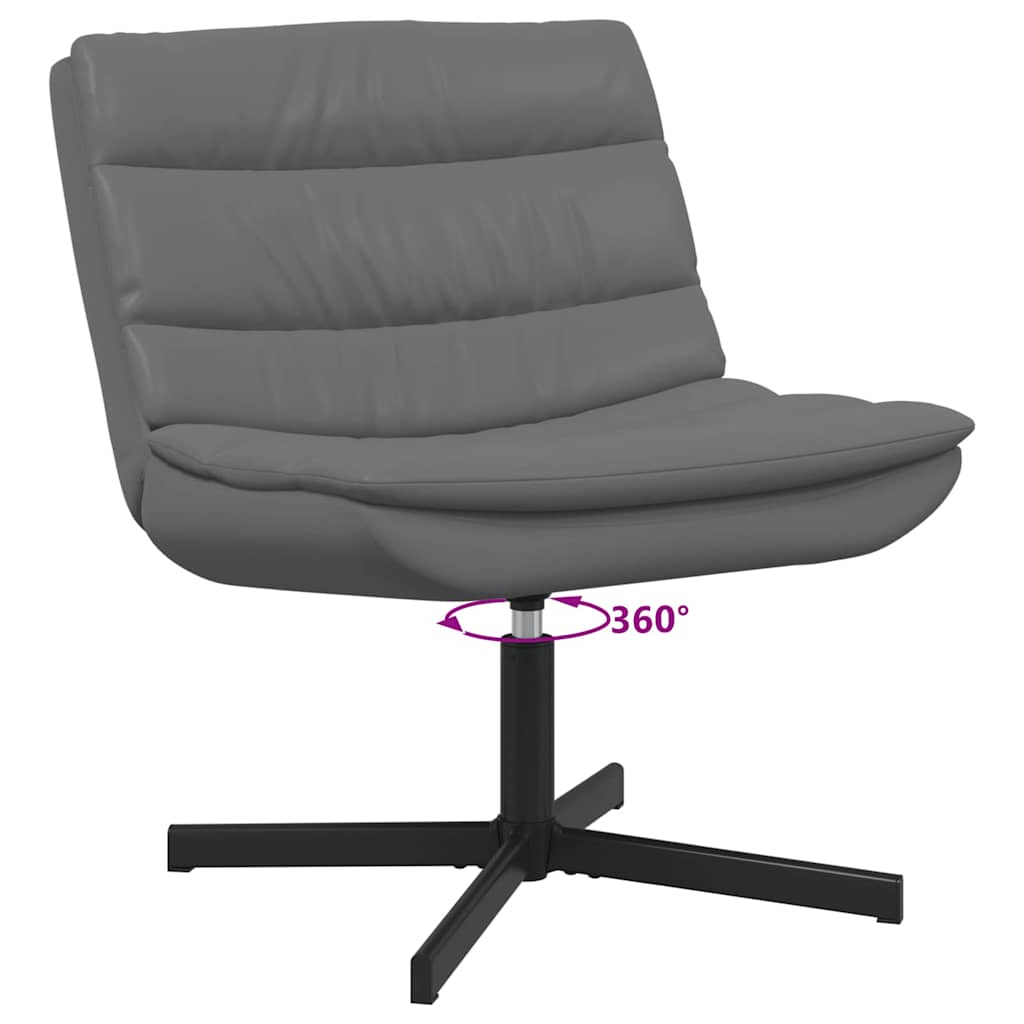 Draaistoel Grijs 63 x 75 x 76 cm PU is nu te koop bij PeponiXL, paradijselijk wonen!